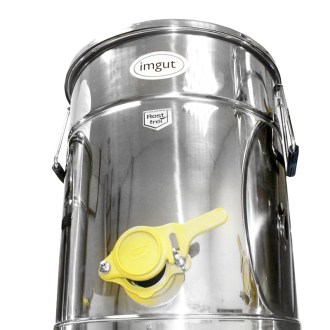 Stáčecí nerez nádoba 35 kg - plast kohout